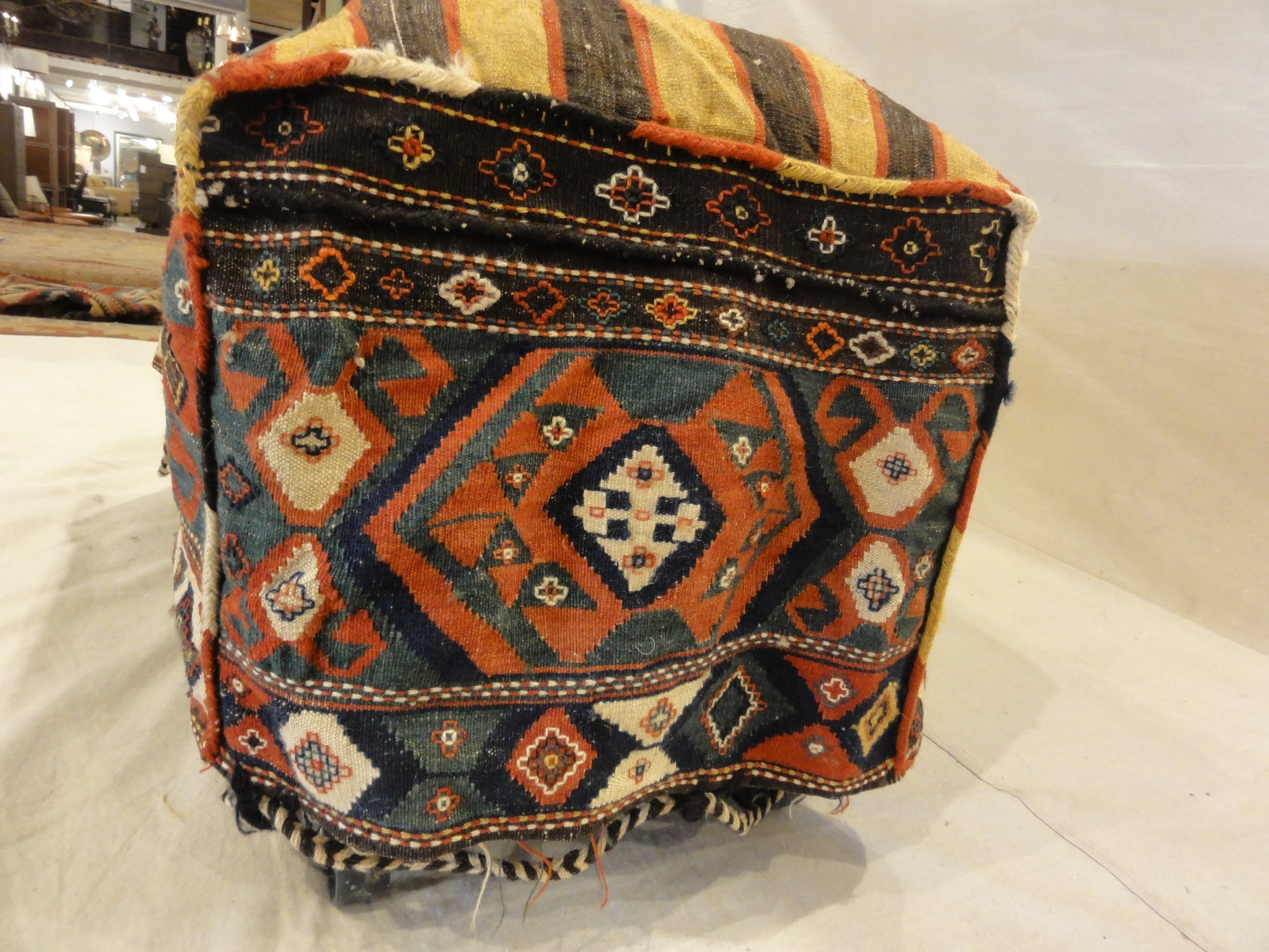 31982 Shahsavan Antique Kelim Camel Bag