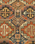 30641 antique Kazak Memling Gul Rug