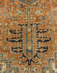 Antique Heriz Rug. A piece of genuine authentic antique woven carpet art sold by the Santa Barbara Design Center, Rugs and More.