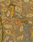 30636 important Ottoman gift to Tzar of russia made with gold, silver and silk treads in Garden of Paradise design