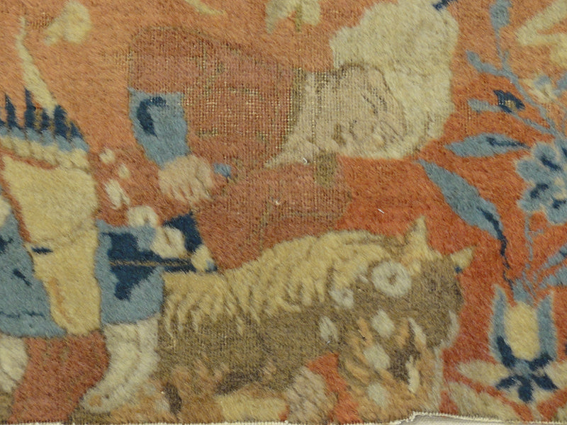 31793 Mughal Pashmina Rug Fragment
