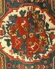 Antique Armenian Gole Farangi Rug A piece of woven antique carpet art sold by the Santa Barbara Design Center Rugs and More.
