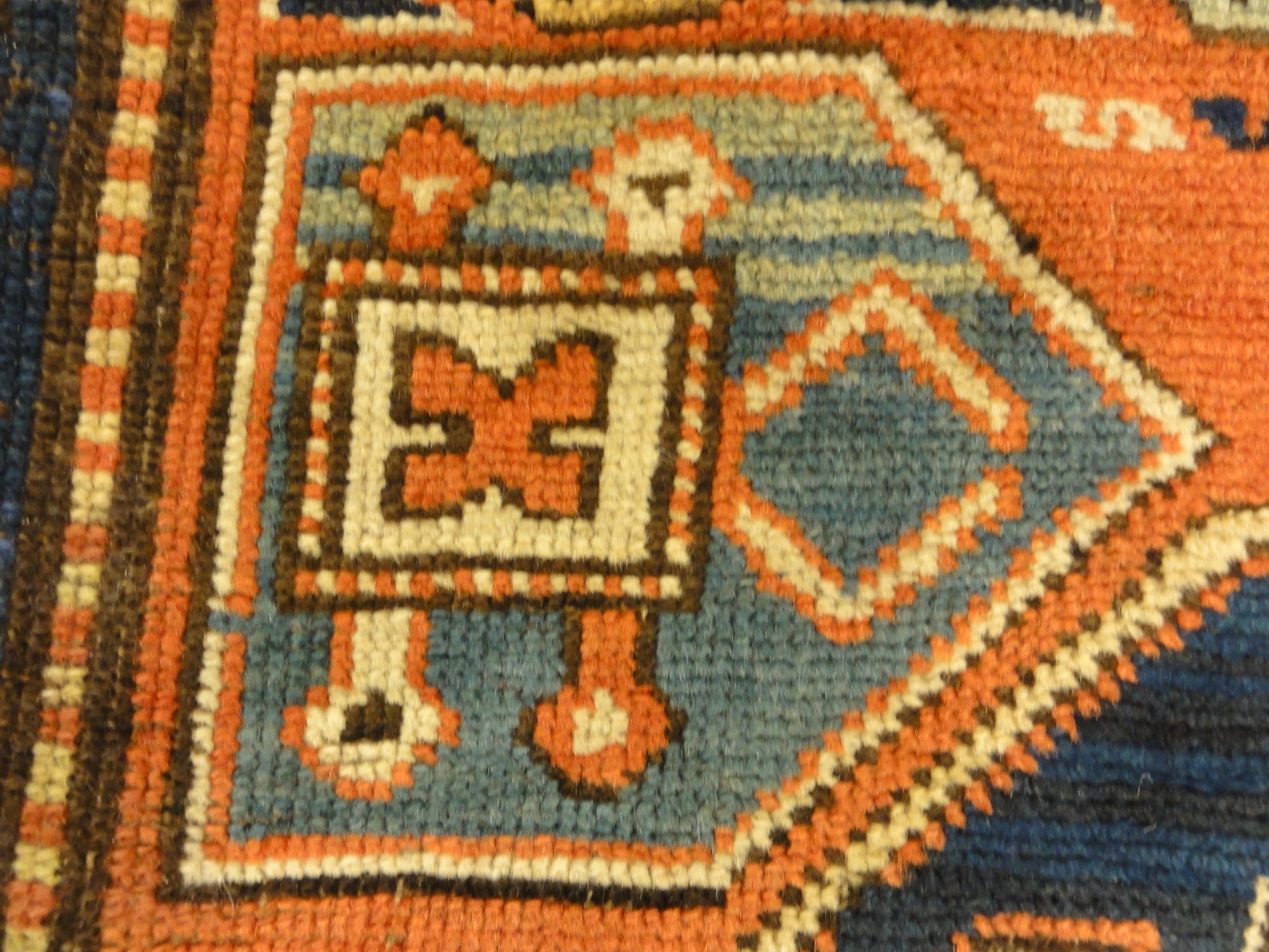 30538 Antique Rare Cloudband Caucasian Chondzoresk Rug