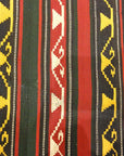 Fine Striped Turkish Jajim Textile. A piece of antique woven carpet art sold by Santa Barbara Design Center Rugs and More in Santa Barbara California.