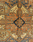 Antique Heriz Rug. A piece of genuine authentic antique woven carpet art sold by the Santa Barbara Design Center, Rugs and More.