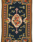 Antique Persian Finest Silk Bijar Kelim