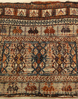 Persian Bakhtiari Camel Bag. A piece of antique woven carpet art sold by Santa Barbara Design Center, Rugs and More in Santa Barbara, California.