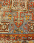 Antique Shirvan Rug. A piece of antique woven carpet art sold by the Santa Barbara Design Center Rugs and More in Santa Barbara, California.