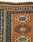 30737 Rare Antique Caucasian Kuba Soumak Saddle Bag