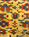 Antique Rare Gold Kuba Chichi Rug. A genuine authentic antique piece of carpet art sold by the Santa Barbara Design Center, Rugs and More.
