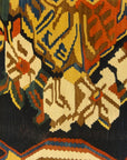 30087 Antique Persian Finest Silk Bijar Kelim with multiple color Silk Foundation