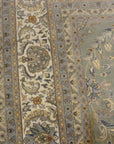 28285 Finest Kashmiri Kashan rug in green