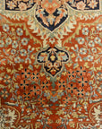 Rare Antique Fine Farahan Circa 1870. A piece of genuine authentic woven carpet art sold by the Santa Barbara Design Center, Rugs and More.