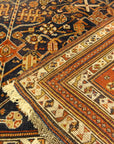30654 Antique Qashqai Kashkuli Rug ca.1850