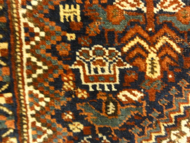 Antique Kahmseh Chicken Rug 30072