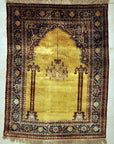 Fine Antique Silk Heriz 30036