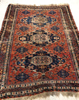 38229 Antique Kuba Soumak Caucasian Rug