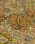 30636 important Ottoman gift to Tzar of russia made with gold, silver and silk treads in Garden of Paradise design