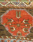 30640 antique Mudjur Meditation Prayer Rug 1700's or earlier.
