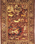 Antique Mughal Indian Emperial Rug. A piece of genuine authentic antique woven carpet art sold by Santa Barbara Design Center, Rugs and More.