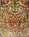 30103 Fine Antique Silk Persian Kashan Tree of Life Rug