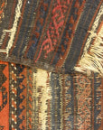30084 Antique Original Persian Baluch Rug with Original Ends