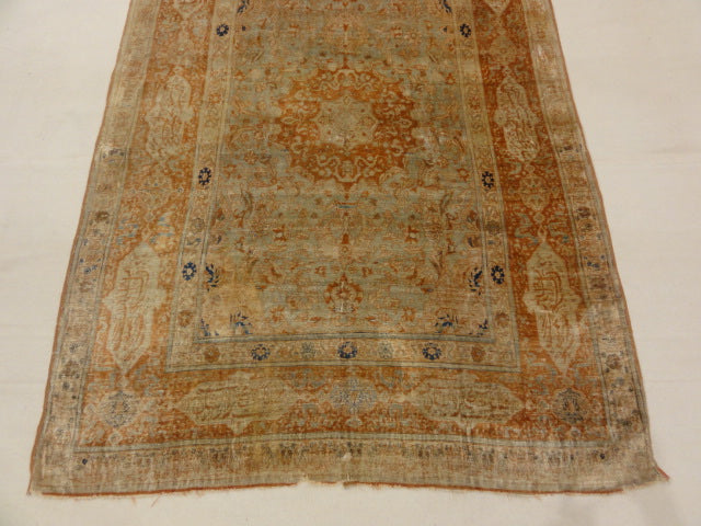 Rare 1800s Classical Silk Tabriz from Northwest Persia 30033