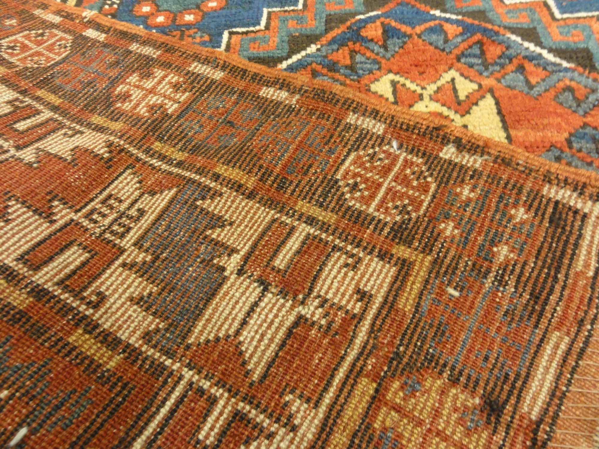 30530 Antique Kazak Rug Circa 1880