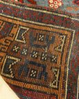 30245 Antique Turkish Yuruk Rare Prayer Rug