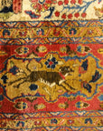 30103 Fine Antique Silk Persian Kashan Tree of Life Rug