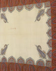 Antique Kashmiri Wool and Silk Pashmina circa 1700s. A piece of woven wool and silk art sold by Santa Barbara Design Center Rugs and More in Santa Barbara.