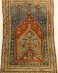 Antique Milas Prayer Rug is a prayer rug of Turkish origin. A piece of genuine woven carpet art sold by Santa Barbara Design Center Rugs and More.