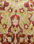 30420 Saree Red Patterned Silk Indian Rug