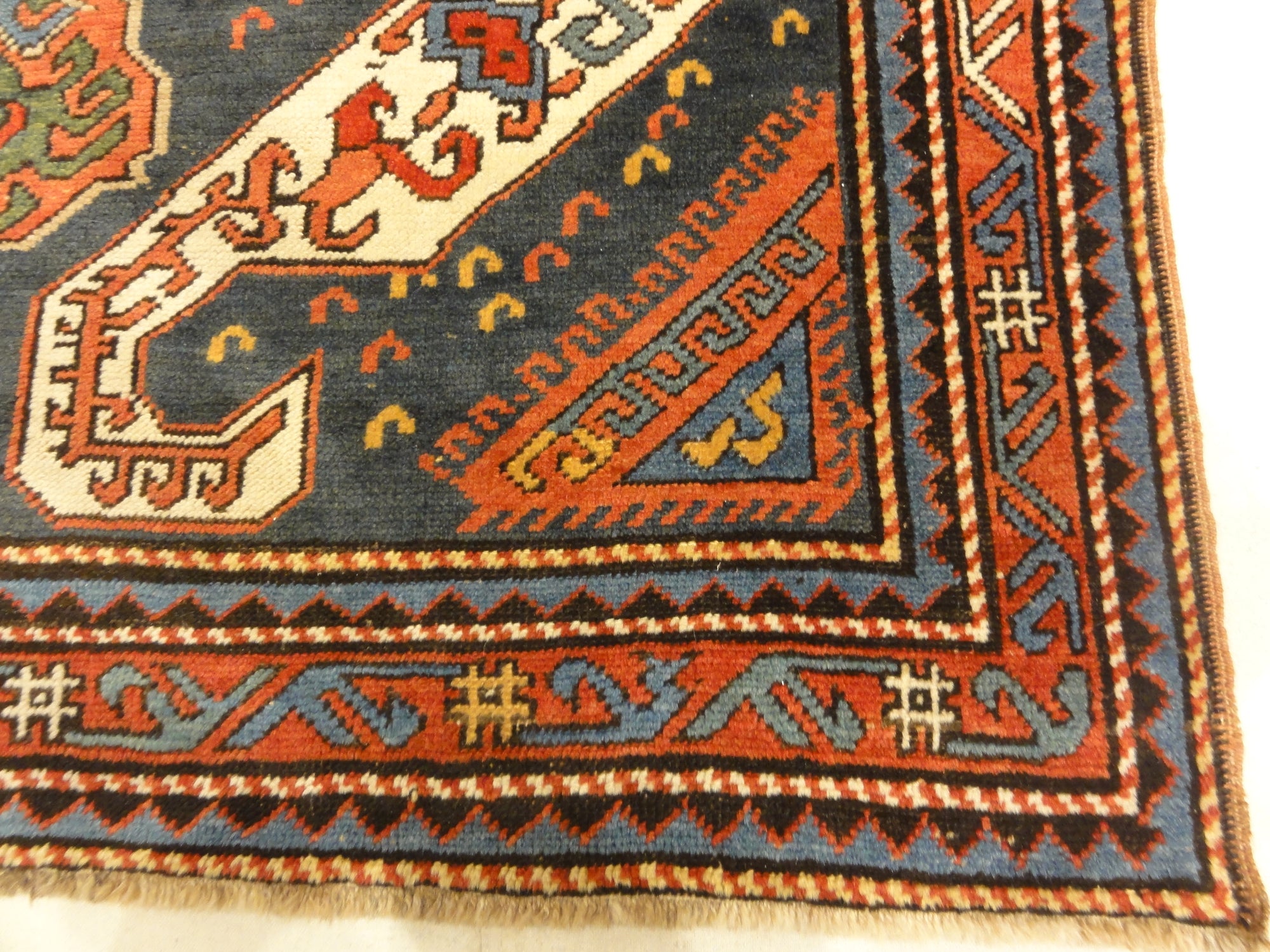 30701 Antique Dragon Kazak Kasim usak ca 1875