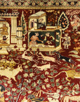Antique Mughal Indian Emperial Rug. A piece of genuine authentic antique woven carpet art sold by Santa Barbara Design Center, Rugs and More.