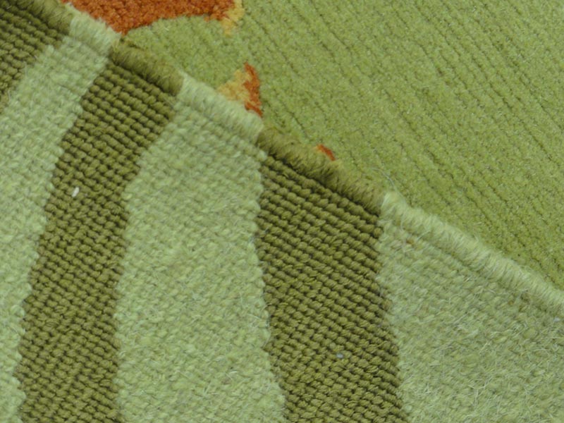 31395 Floral Wool & Silk Tibetan