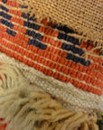 Antique Swedish Floral Pile Rug. A piece of genuine antique woven carpet art sold at Santa Barbara Design Center Rugs and More.