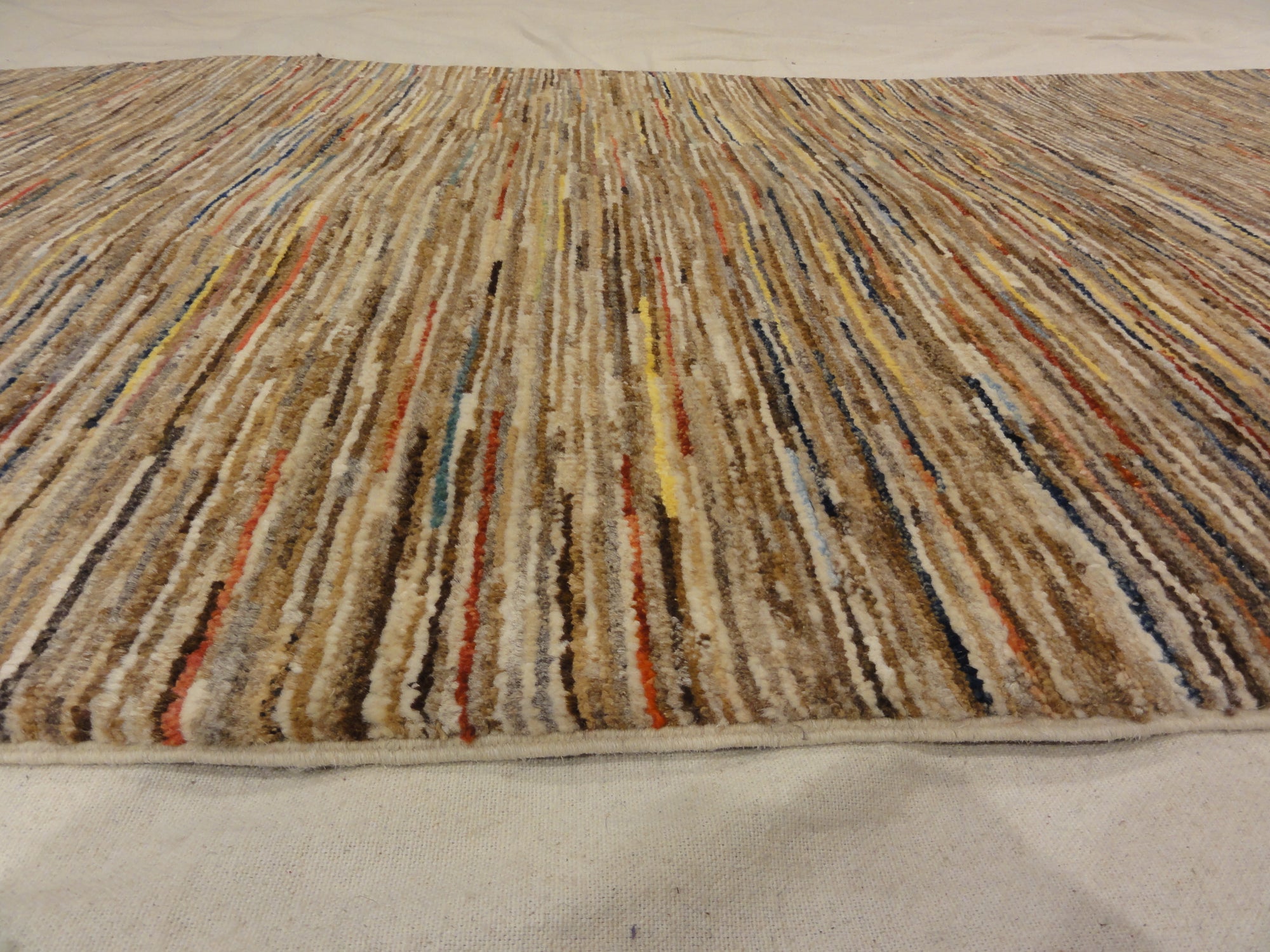 30684 Ziegler & Co. Leesa Organic Modern Stripes long Runner Rug