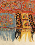 Antique Finest 1700s Persian Pashmina Kashmiri Shawl. Antique woven carpet art sold by Santa Barbara Design Center Rugs and More in Santa Barbara California