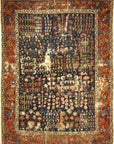 Antique Kurdish Shrub Rug Circa 17th Century A piece of genuine authentic woven carpet art sold by Santa Barbara Design Center Rugs and More.