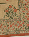 31719 Rare Antique Mughal Imperial Tent Panel Needlework 17th. Century
