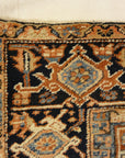 Antique Heriz Rug. A piece of genuine authentic antique woven carpet art sold by the Santa Barbara Design Center, Rugs and More.