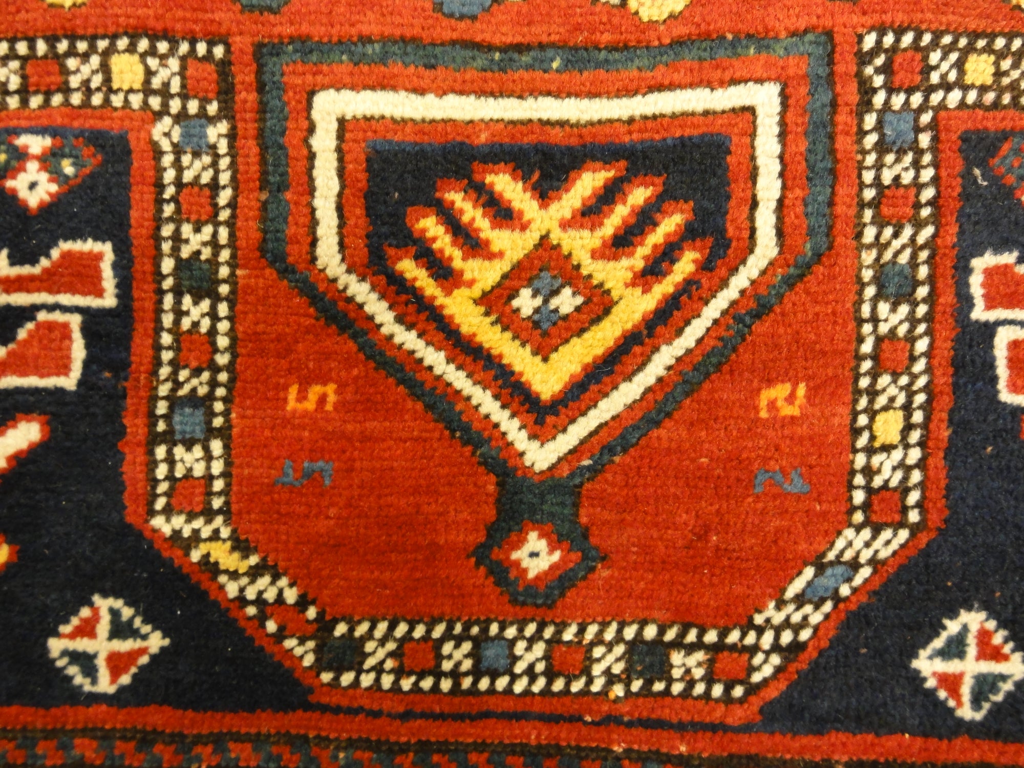 Antique Kazak Double Prayer Rug 30532
