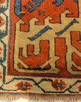 30698 unique 17th Century Proto Kurdish Shrub Rug with Seljuk motives