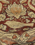 28271 Rare important Kermanshah in a Safavid Design with Garden of Paradise and wild animls and Mythical creatures and dragons. woven ca.1850 or earlier