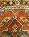 Antique Turkish Bergama Rug. A piece of genuine woven carpet art sold by the Santa Barbara Design Center and Rugs and More.