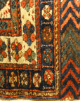 Antique Jaf Kurd Rug Circa 1870. A piece of genuine antique woven carpet art sold by the Santa Barbara Design Center, Rugs and More.