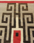 Large Antique Navajo Rug circa 1890-1900 featuring two grey hills. Sold by Santa Barbara Design Center, Rugs and More in Santa Barbara, California.