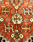 Antique Persian Khamseh Circa 1880. A piece of antique woven carpet art sold by Santa Barbara Design Center, Rugs and More in Santa Barbara, California.