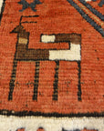 30531 Antique Talish Caucasian Rug Circa 1880